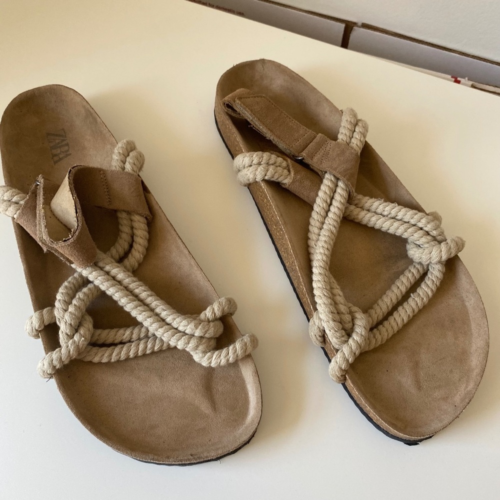 Zara Rope Slip in Sandals